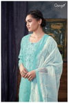 Anvika 2597 By Ganga Printed Embroidery Premium Cotton Dress Material Wholesalers In Delhi
